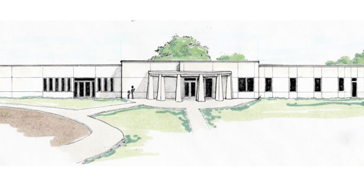 A sketch of Idaho Arts Charter School's new building