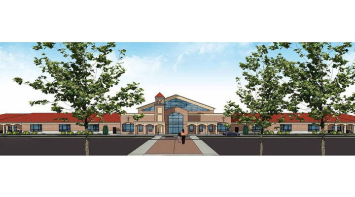 The front of St. Ignatius Catholic School