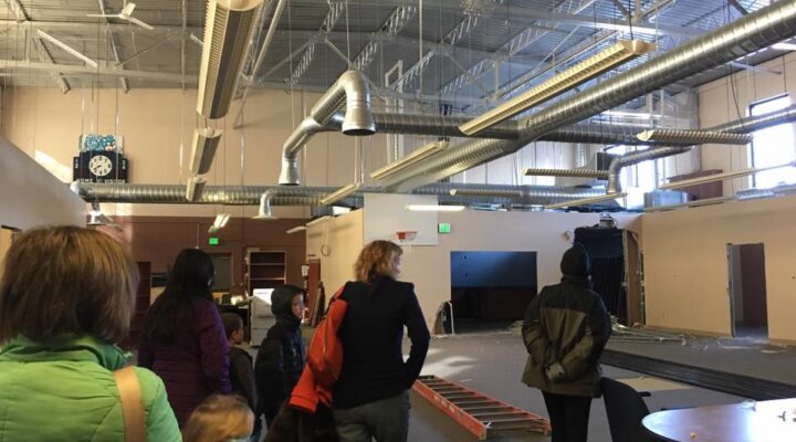 Alturas Students & teachers get an up-close look at the remodeling in their new building.