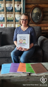 Sue Smith with her reading curriculum