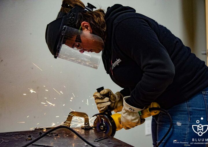 Welding Student at Elevate Academy