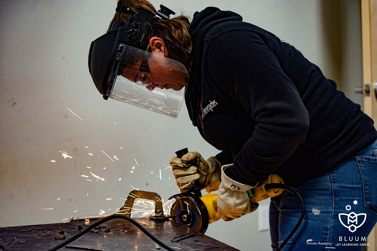 Welding Student at Elevate Academy