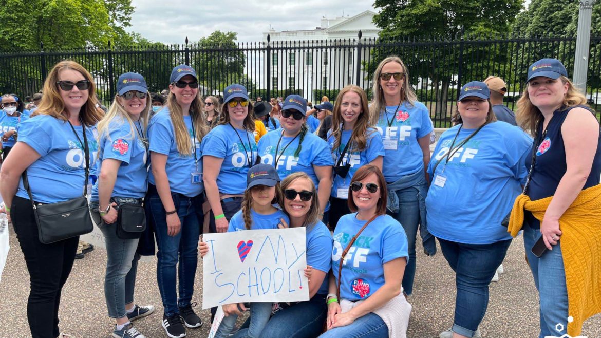Idaho Charter School Parents Stand in Front of White House